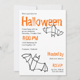 Invitación a la fiesta de Vampire Bat Halloween