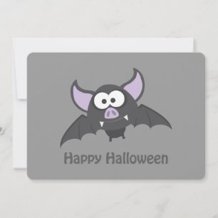 Invitación a la fiesta de Vampire Bat Halloween