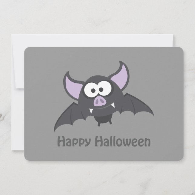 Invitación a la fiesta de Vampire Bat Halloween (Anverso)