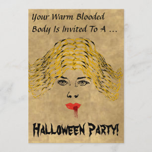 Invitación a la fiesta de Vampiro en Halloween