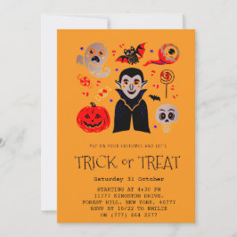 Invitación a la fiesta de vampiros de Halloween