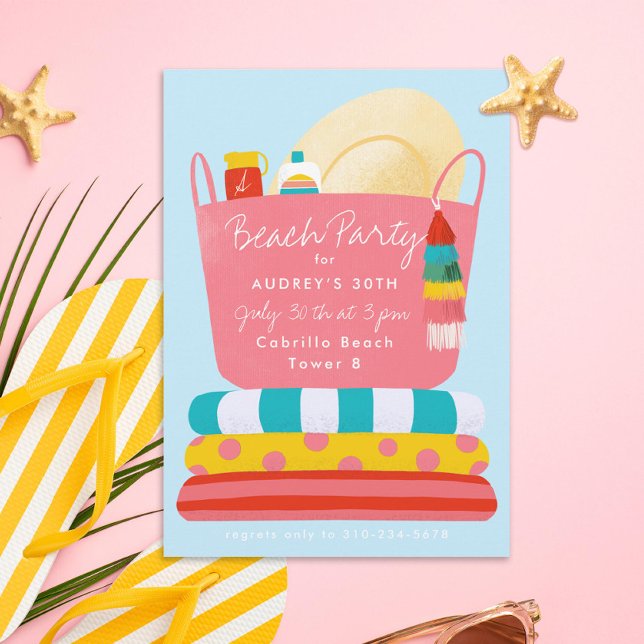 Invitación a la fiesta de veraneo de Beach Essenti (Subido por el creador)