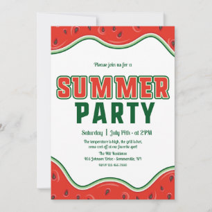 Invitación a la fiesta de verano