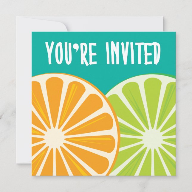 Invitación a la fiesta de verano (Anverso)
