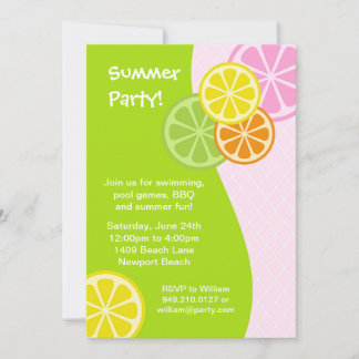 Invitación a la fiesta de verano