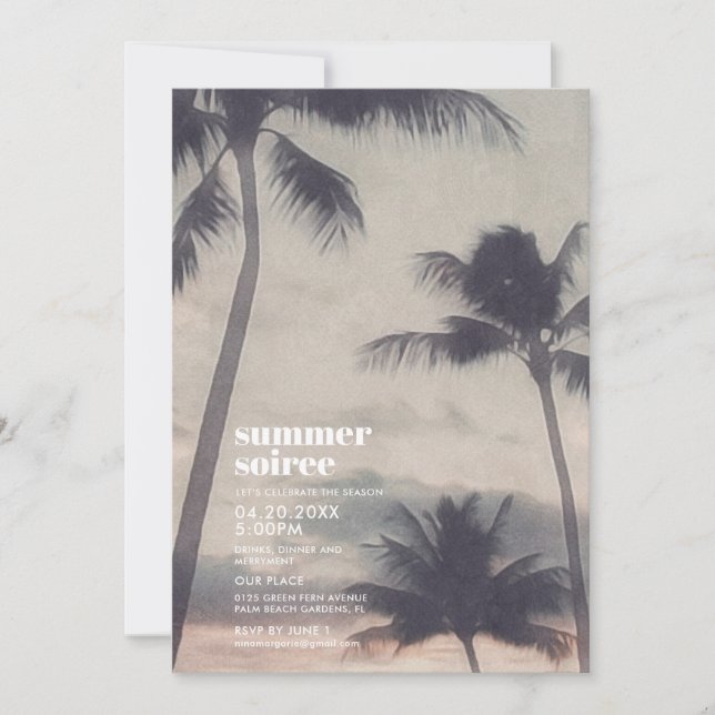 Invitación a la fiesta de verano (Anverso)
