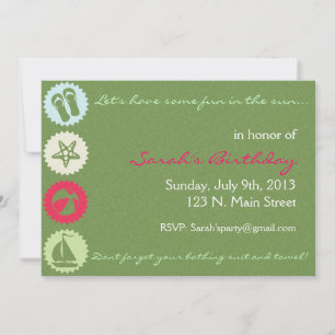 Invitación a la fiesta de verano