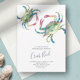 Invitación a la fiesta de verano de Crab Boil