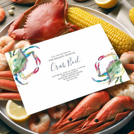 Invitación a la fiesta de verano de Crab Boil