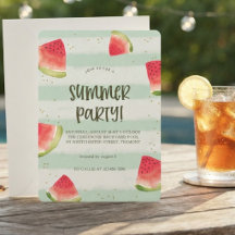 Invitación a la fiesta de verano de sol y buenas v