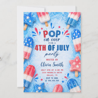 Invitación a la fiesta de verano del 4 de julio