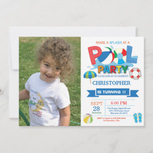 Invitación a la fiesta de verano del grupo Splash 