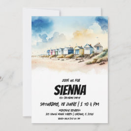 Invitación a la fiesta de verano en la playa