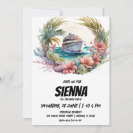 Invitación a la fiesta de verano en la playa
