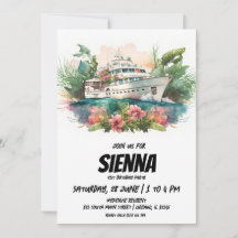 Invitación a la fiesta de verano en la playa