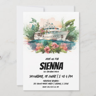Invitación a la fiesta de verano en la playa
