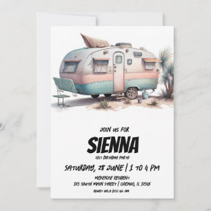 Invitación a la fiesta de verano en la playa