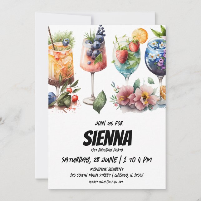 Invitación a la fiesta de verano en la playa (Anverso)