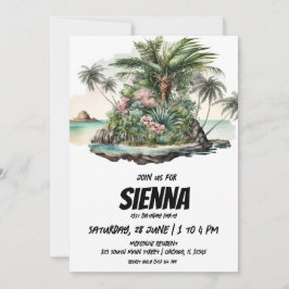 Invitación a la fiesta de verano en la playa