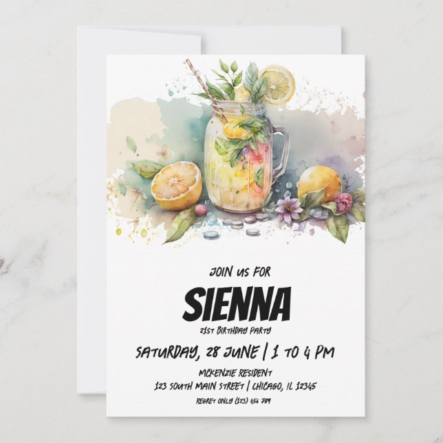 Invitación a la fiesta de verano en la playa (Anverso)