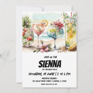 Invitación a la fiesta de verano en la playa