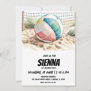 Invitación a la fiesta de verano en la playa