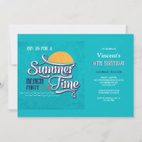 Invitación a la Fiesta de Verano en la Playa