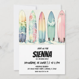 Invitación a la fiesta de verano en la playa