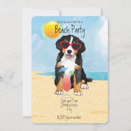 Invitación a la fiesta de verano en la playa de Be