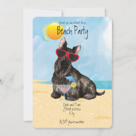 Invitación a la fiesta de verano en la playa del T