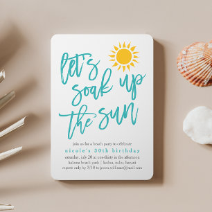 Invitación a la fiesta de verano en Sun Beach