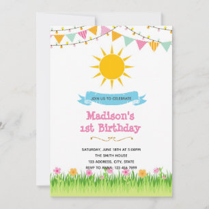 Invitación a la fiesta de verano soleado
