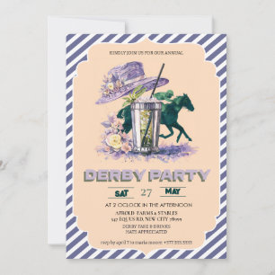 Invitación a la Fiesta de Watercolor Kentucky Derb