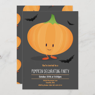 Invitación a la fiesta decorativa de calabaza de H