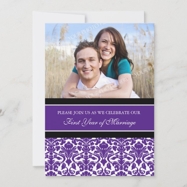 Invitación a la fiesta del 1er aniversario de Purp (Anverso)