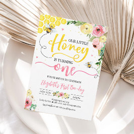 Invitación a la fiesta del 1er cumpleaños de Honey