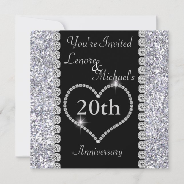 Invitación a la fiesta del 20º aniversario (Anverso)