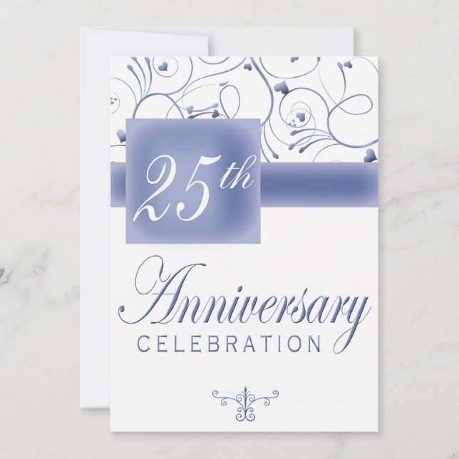 Invitación a la fiesta del 25° aniversario (Anverso)