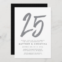 Invitación a la fiesta del 25 aniversario de Silve