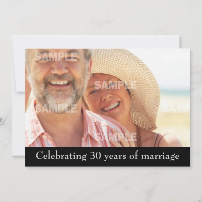 Invitación a la fiesta del 30° aniversario (Anverso)