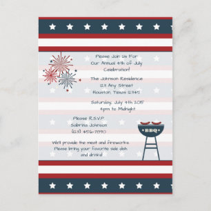 Invitación a la fiesta del 4 de julio
