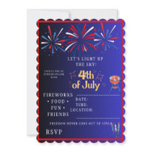 Invitación a la fiesta del 4 de julio 