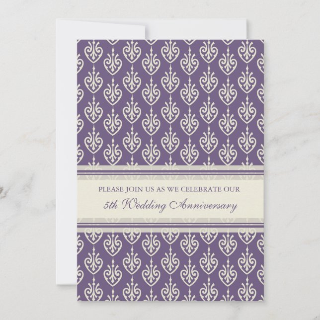 Invitación a la fiesta del 5º aniversario de Plum  (Anverso)