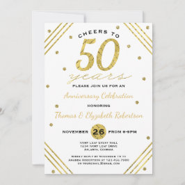 Invitación a la fiesta del 50º aniversario, falso 