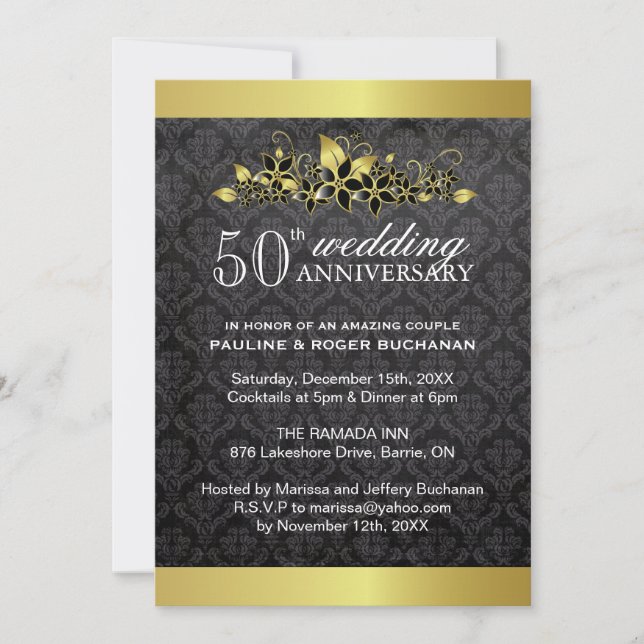 Invitación a la fiesta del 50 aniversario (Anverso)