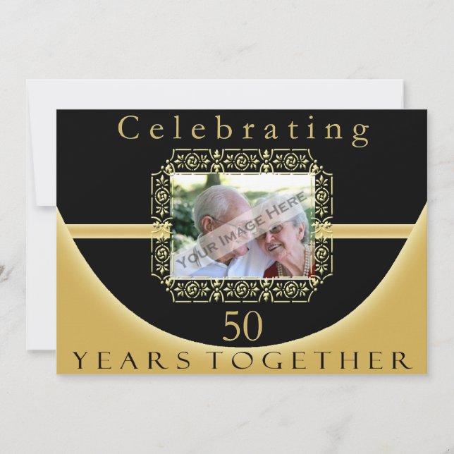 Invitación a la fiesta del 50° aniversario con fot (Anverso)