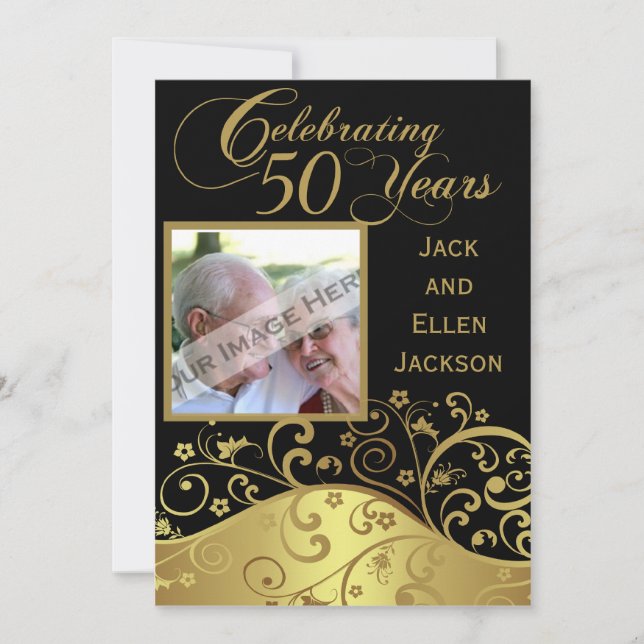 Invitación a la fiesta del 50° aniversario con fot (Anverso)