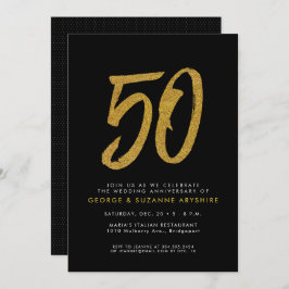 Invitación a la fiesta del 50 aniversario de Black