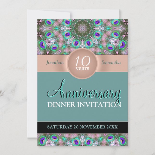 Invitación a la fiesta del aniversario de Aqua Jew (Anverso)