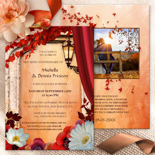 Invitación a la fiesta del aniversario de la foto